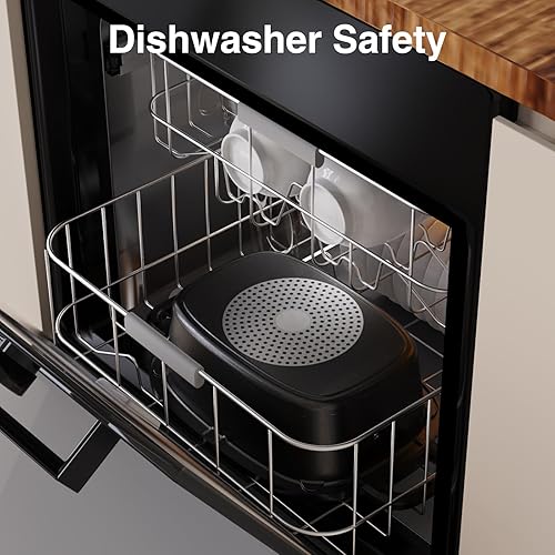 Miniatura 7 de Olla de cocción lenta programable 10 en 1 con temporizador, olla de cocción lenta de 6.8 cuartos de galón, preajustes para cocinar al vacío,