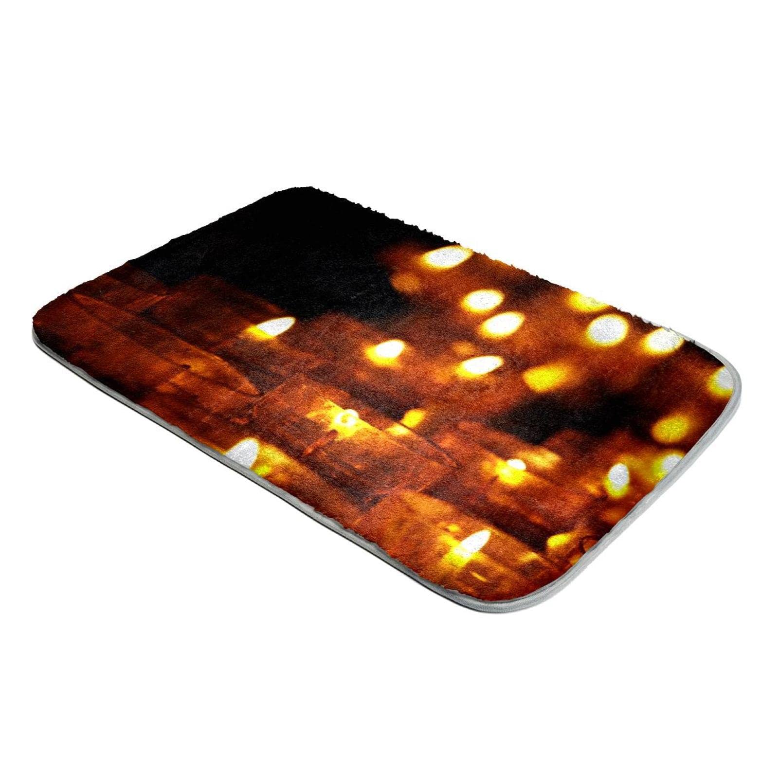 Tapis à poils longs fausse fourrure pour bougies et cocooning