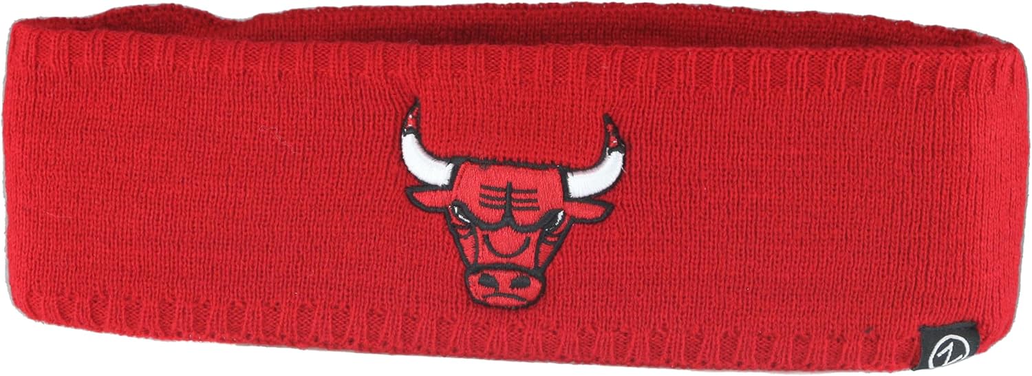 Chicago Bulls NBA Officially Licensed Knit Headband Team Color Icon