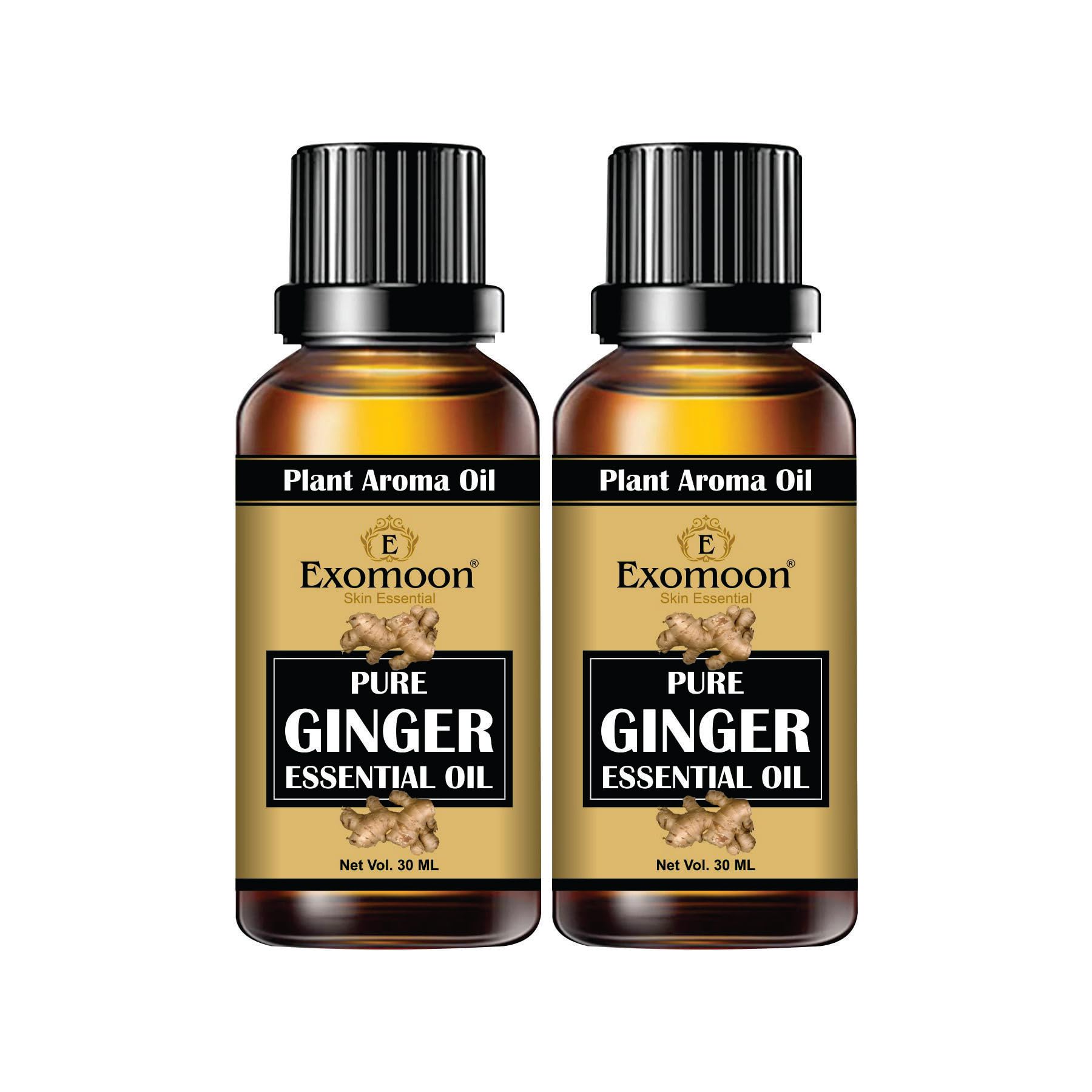 Exomoon Belly Drainage Ginger Oil,Tummy Ginger Drainage Massage Ginger Oil,Ginger Massage Oil for Lymphatic Drainage,Arnica Oil,100% Natural Massage Oil (30ml) Pack of 2