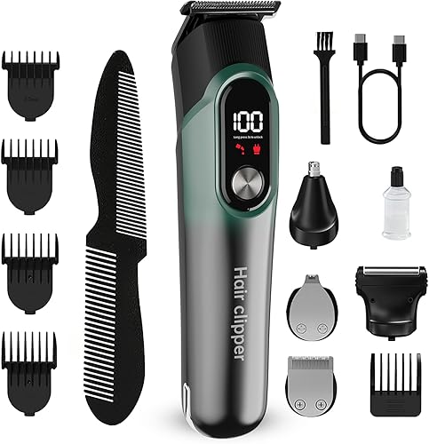 Cortadora de barba para hombres profesionales, maquinilla de afeitar eléctrica para el pelo de la nariz, maquinilla de afeitar eléctrica para