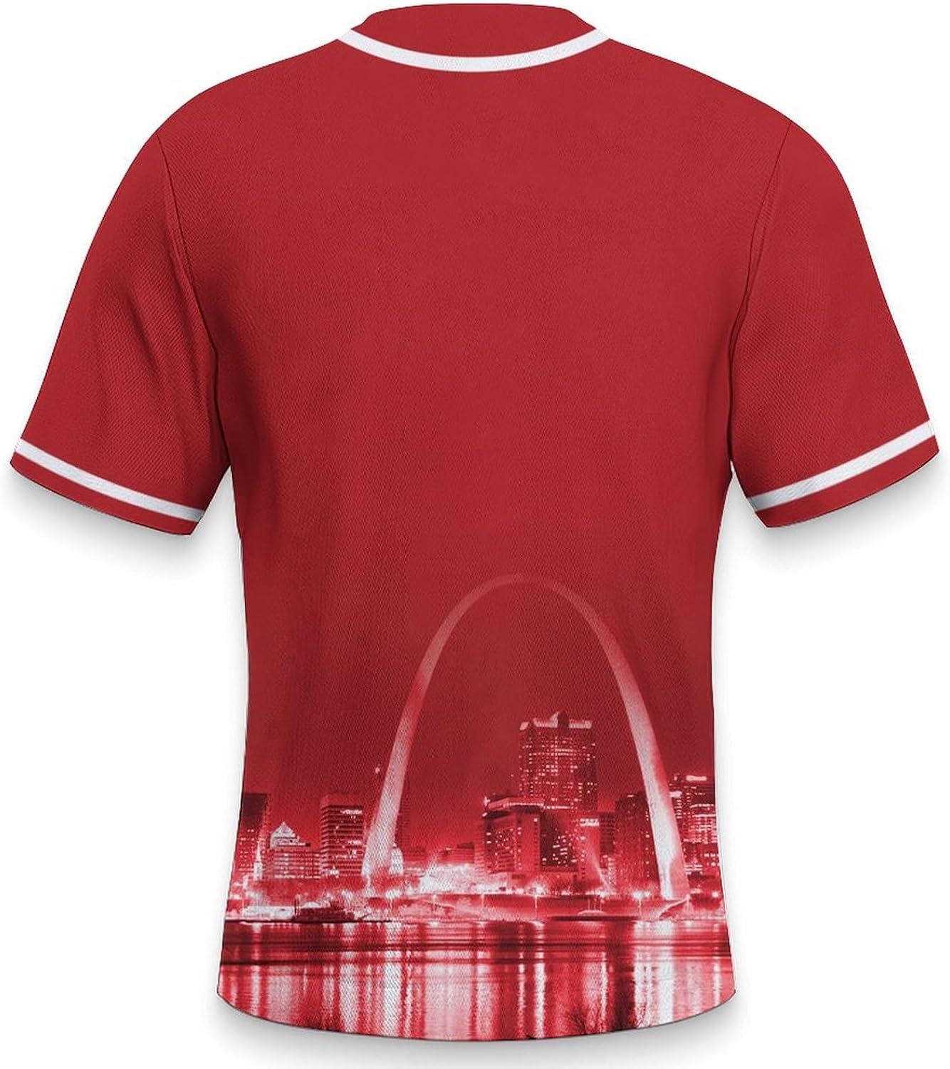 Baseball City Night Skyline Jersey Shirt Printing Apparel for Men Fans Gifts S-2XL