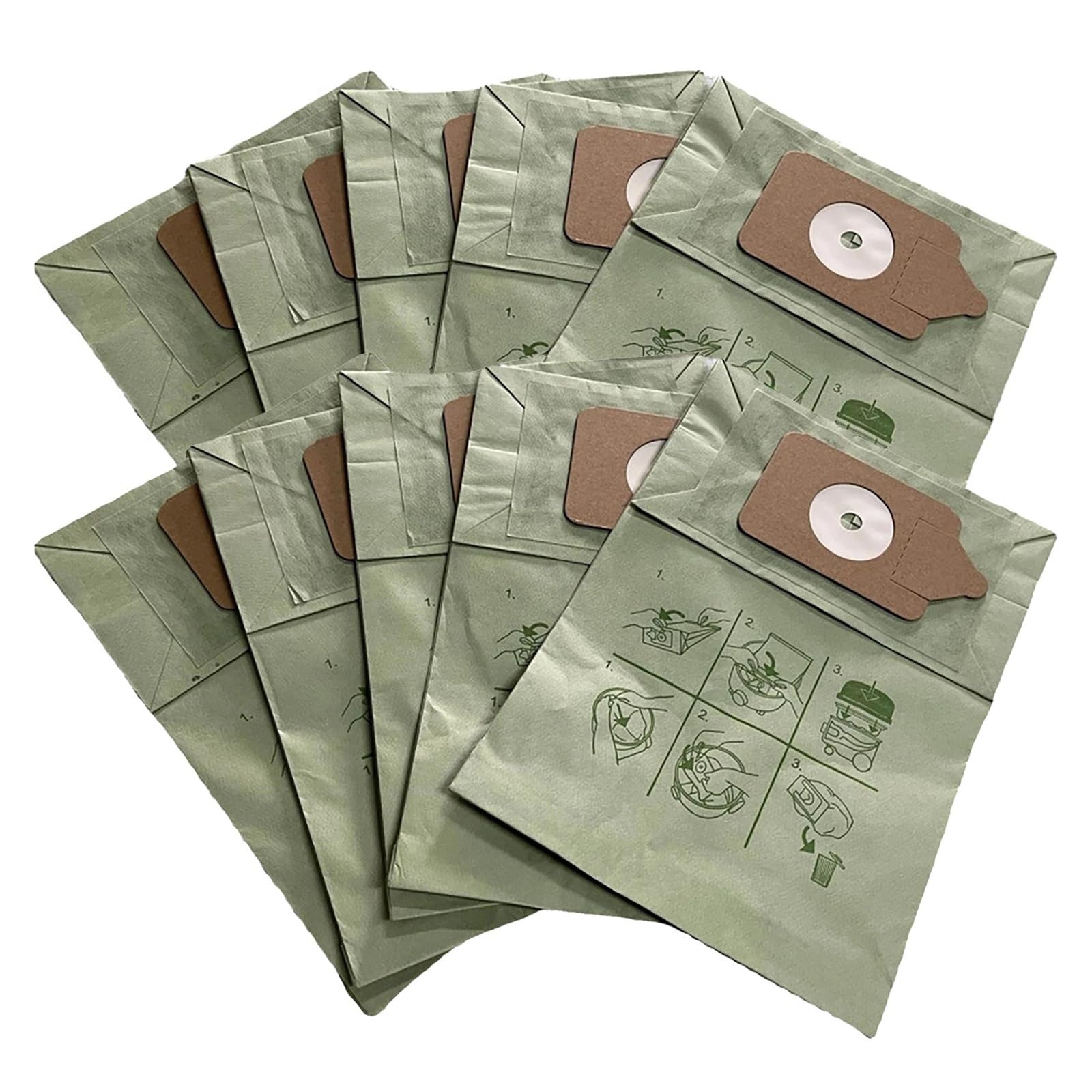 EEZII Vacuum Cleaner Dust Bags，Compatible For Numatic