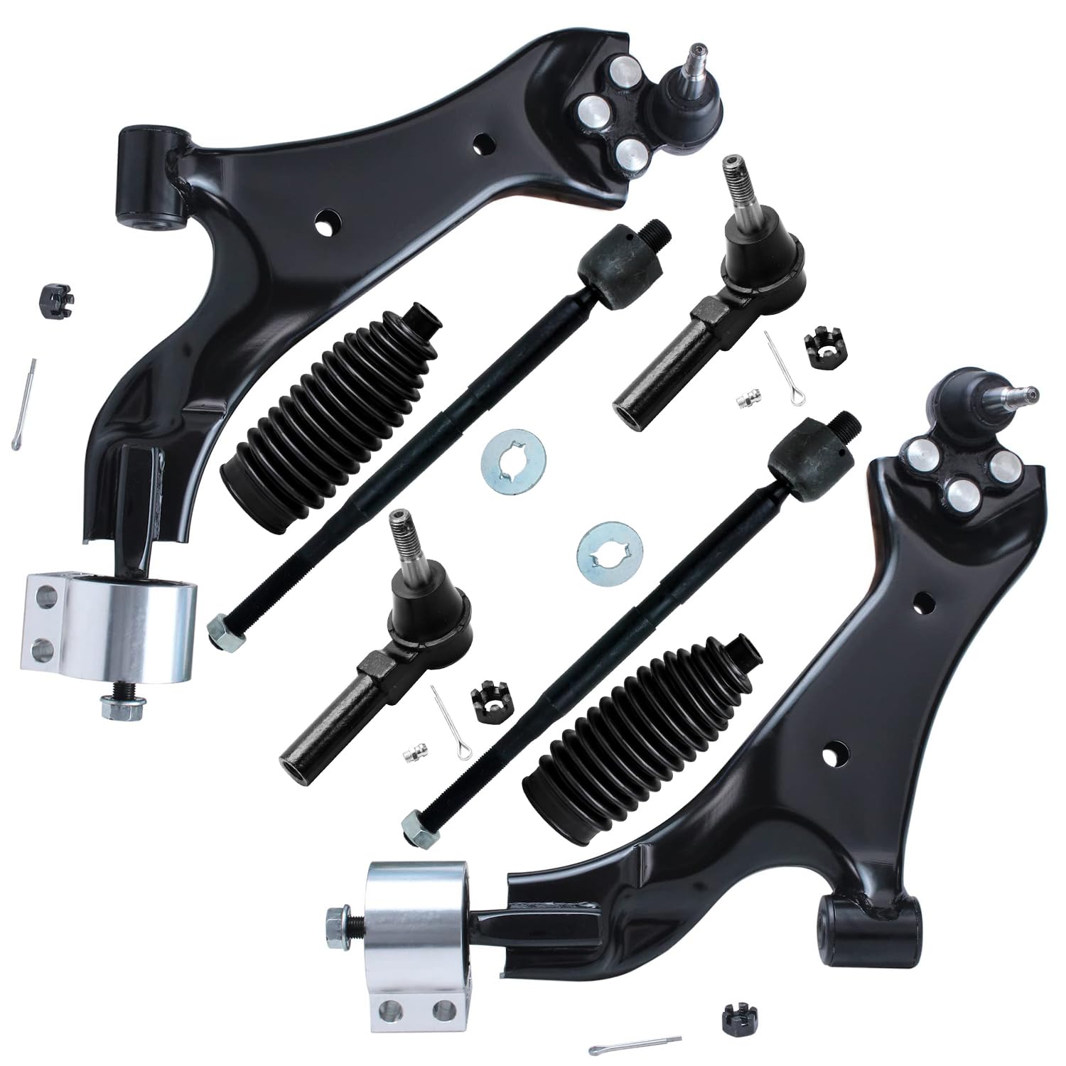 Detroit Axle - 8pc Front End Suspension Kit for 2008-2009 Saturn Vue, 2