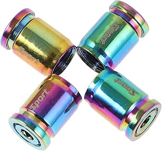 Cabilock 4 Tapones Antirrobo para Válvulas De Neumáticos De Coche Color Azul para Sellar Válvulas De Vástago De Neumático Accesorios para Neumáticos De Coche Tapones De Válvulas De