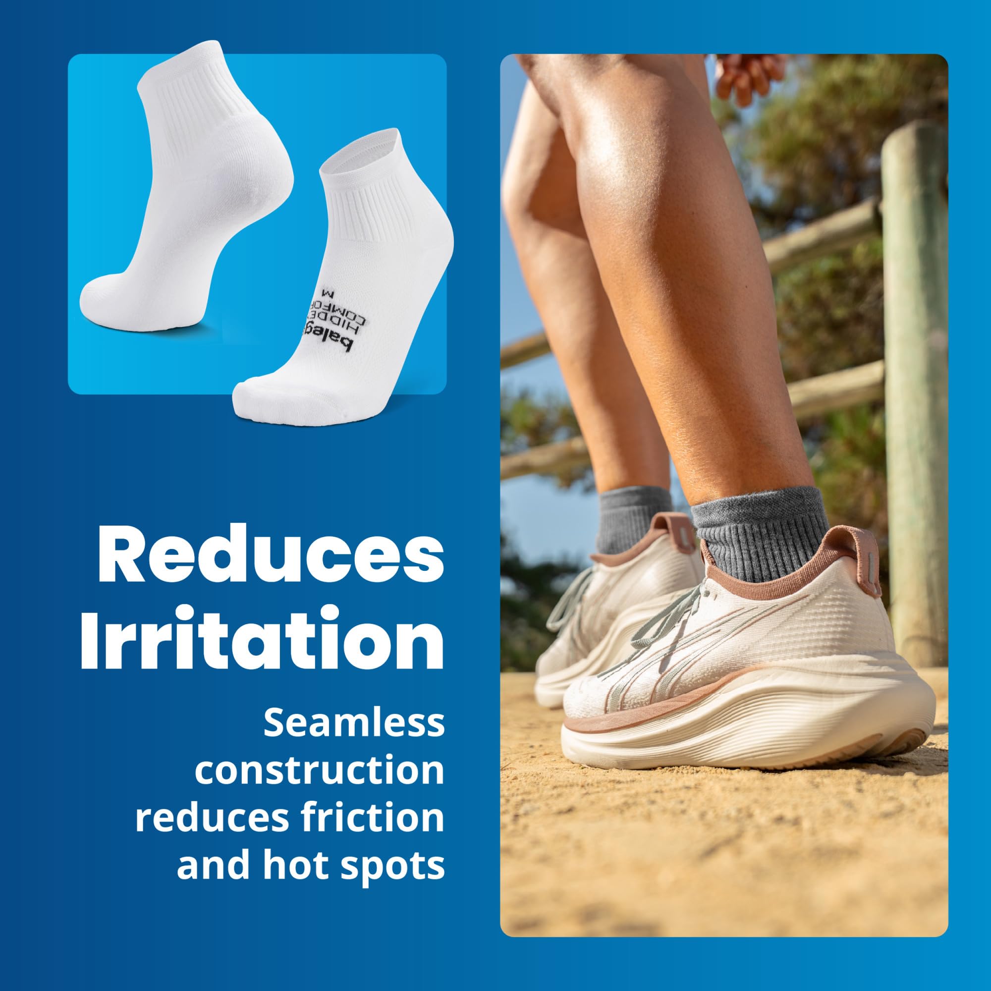 Balega Hidden Comfort Quarter 3 Pack chaussettes Mixte (lot de 3)