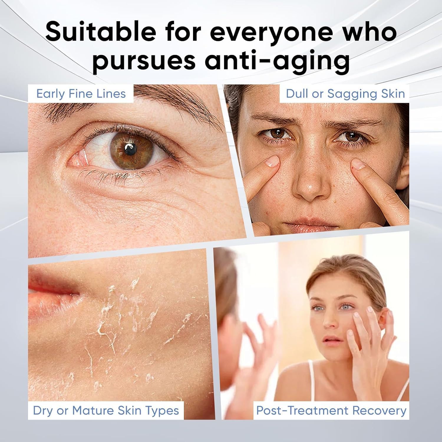 Noviqo Freeze Dried Collagen for Face,Anti-Wrinkle Nano-Silk Collagen System,Serum Skin Care for Face & Eye,At-Home-Hydrating - Image 5