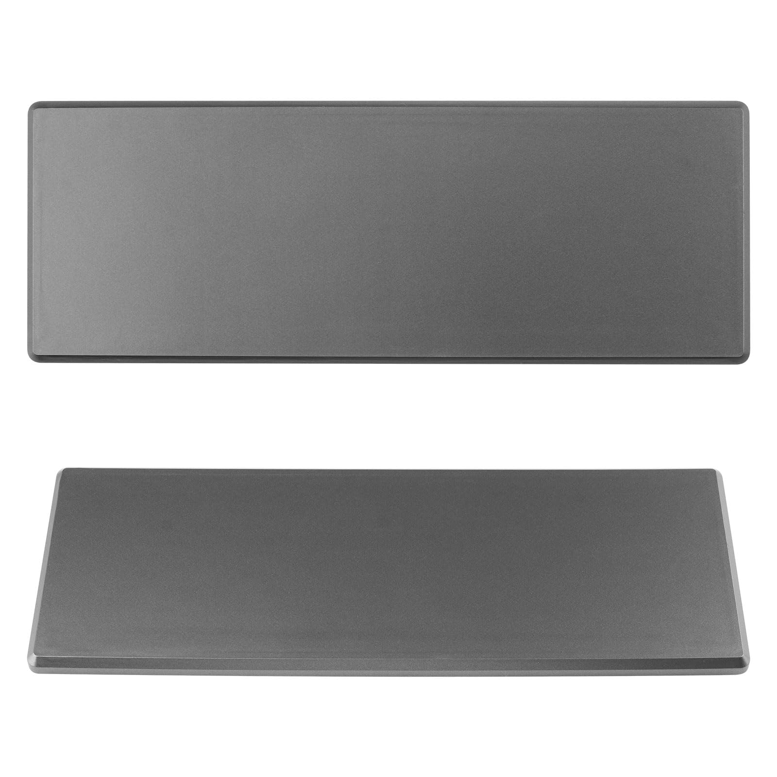 UFURMATE 2Pcs Screwless Blank Outlet Plate, 3-Gang Plastic Faceplate Cover Switch Outlet Electrical Plates for Light Switch, Receptacle(Dark Gray/100 x 275 mm) — image 1