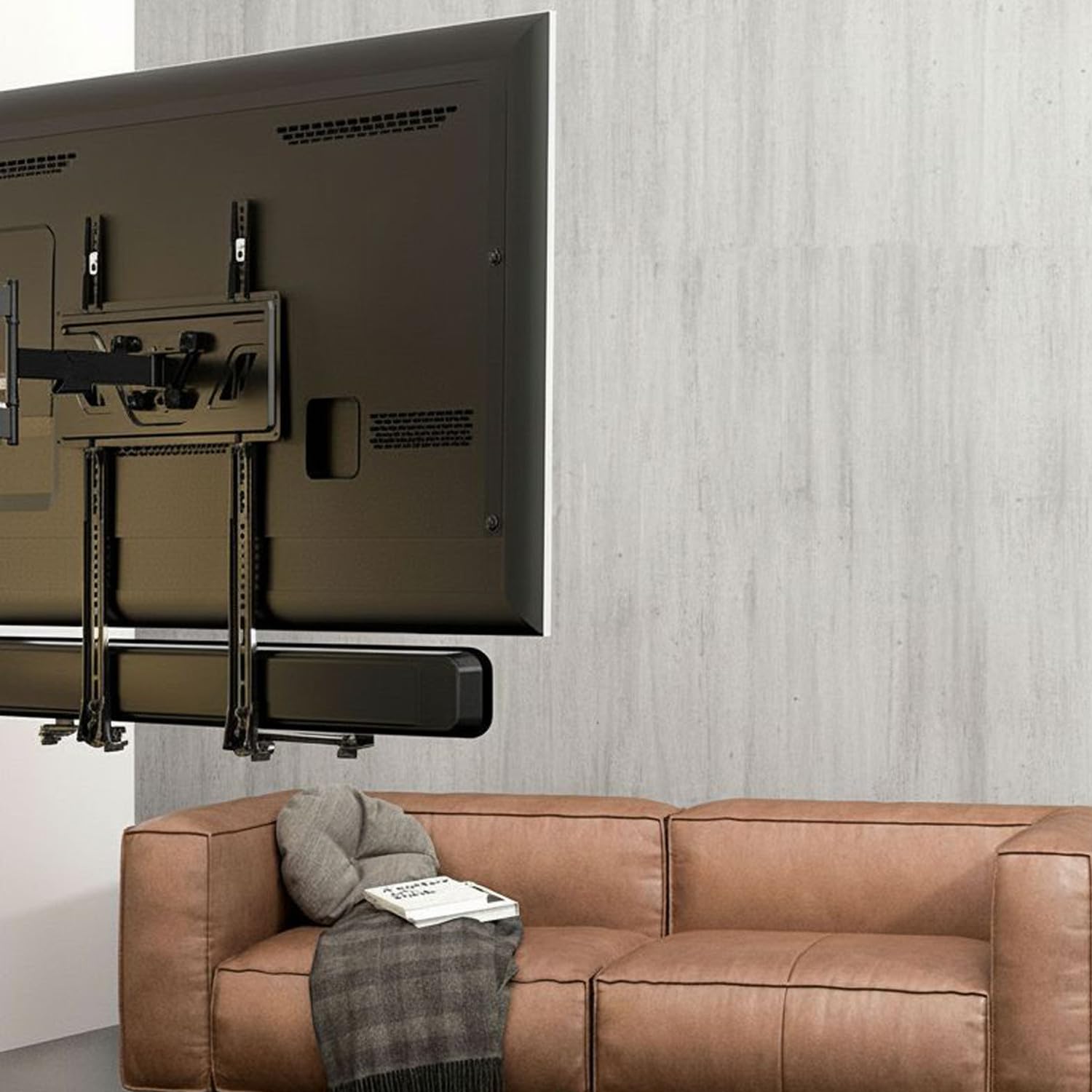 Maclean MC-914 - Soporte Universal para Barra de Sonido (hasta 15 kg, para Montaje bajo o sobre TV)