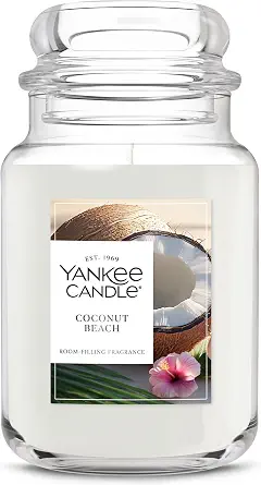 Yankee Candle Coconut Beach Scented Candle, 22oz Large Jar