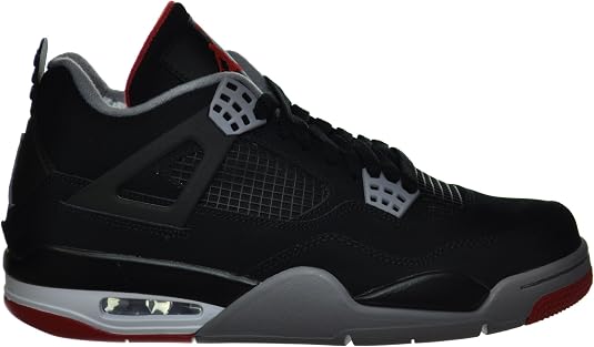 Jordan Air 4 Retro Bred - Zapatillas de baloncesto para hombre, color  negro, gris y rojo, Negro, 12 : Ropa, Zapatos y Joyería - Amazon.com