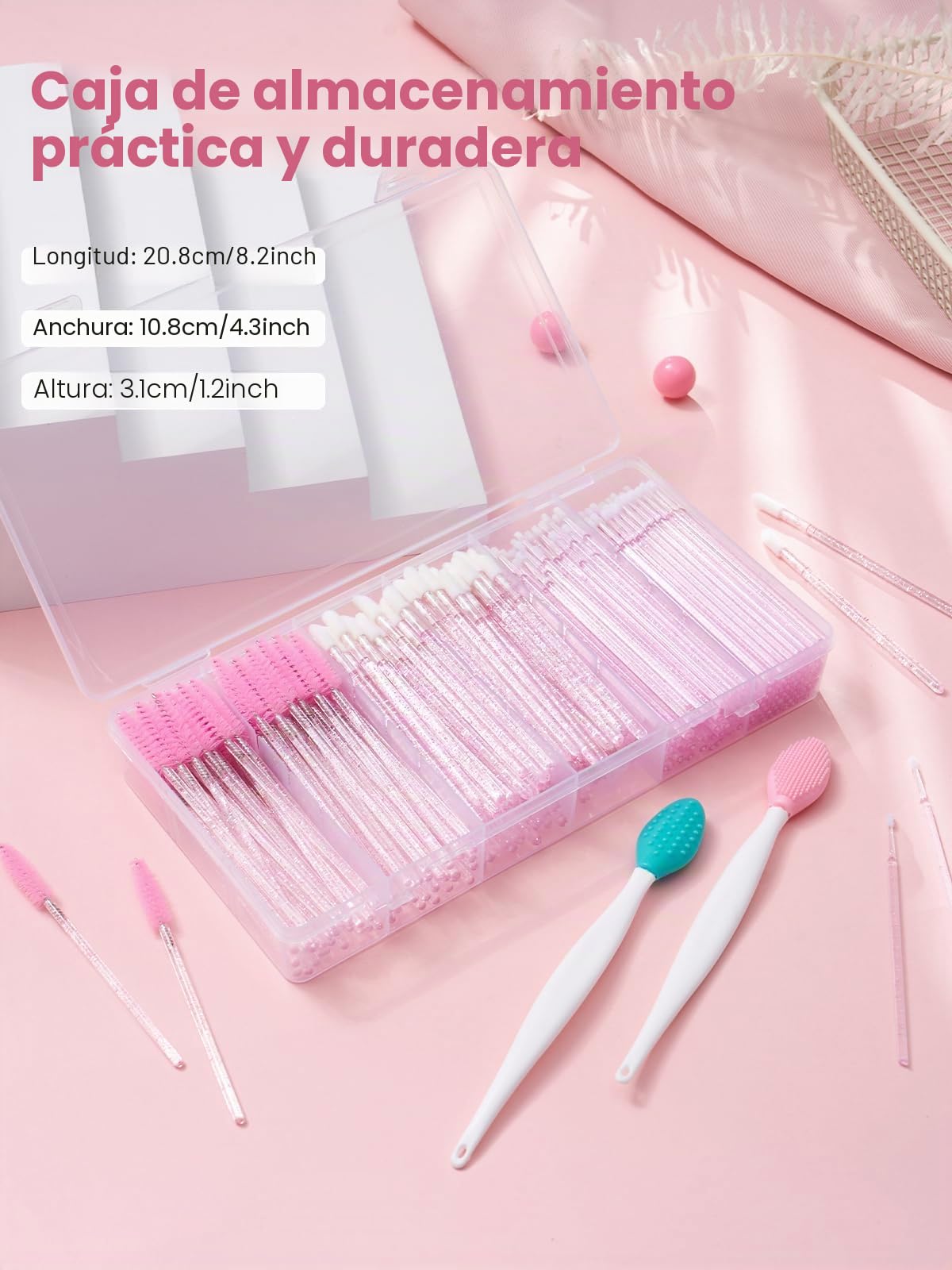 302pcs Cepillos Desechables Cejas Set Aplicadores Maquillaje