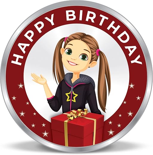 Precious Moments BIS Hallmarked Personalised Happy Birthday 5/10/20/50/100gm 999 Pure Silver Coin by ACPL