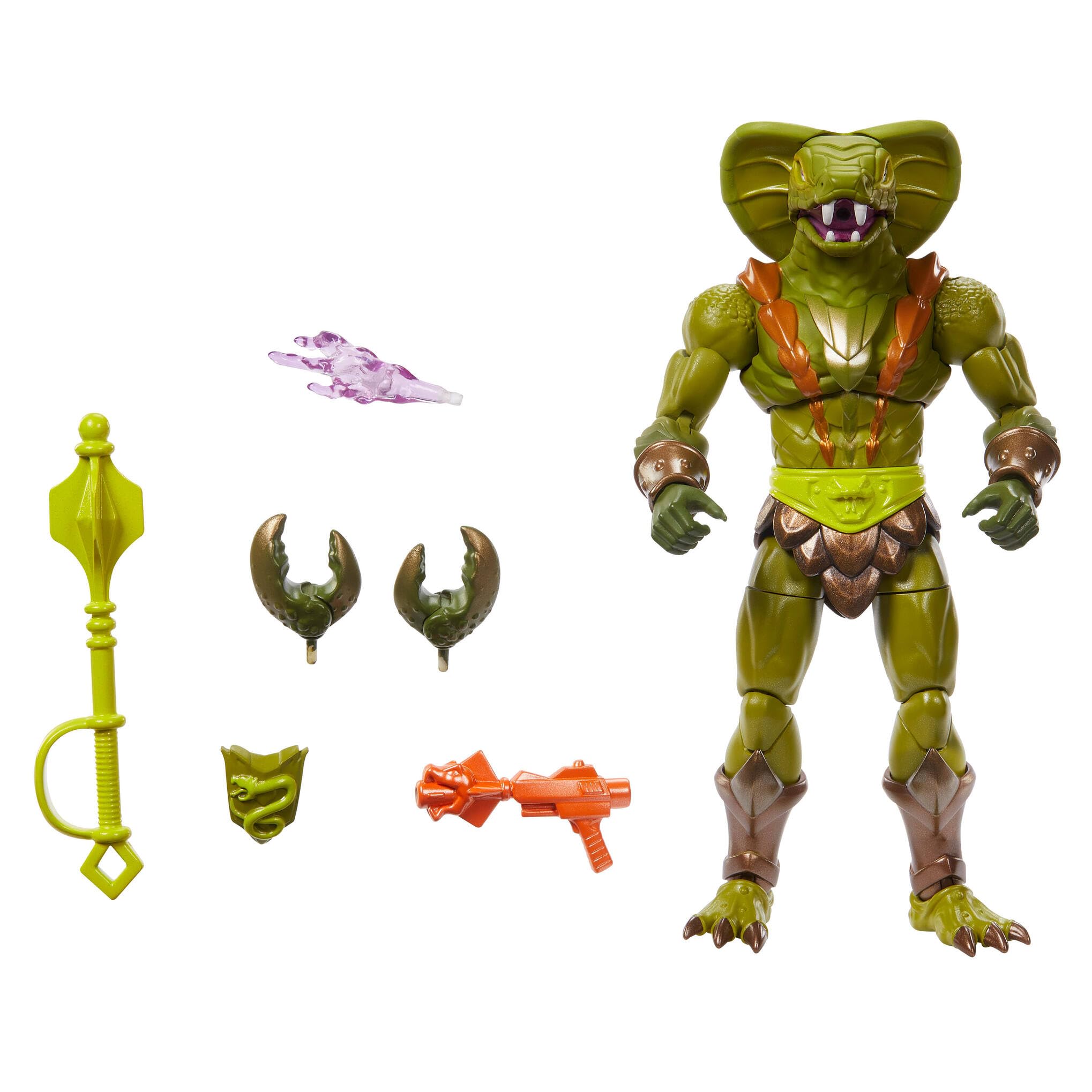 Masters of the Universe Masterverse Action Figure, New Eternia Kobra Khan, 7 Inch MOTU Toy 30 Articulations