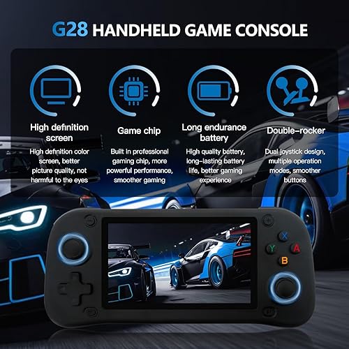 Miniatura 5 de Consola portátil retro de más de 15000 juegos, controlador de juegos HD, TV Home Arcade, 64 GB de almacenamiento, pantalla de 4.3 pulgadas,