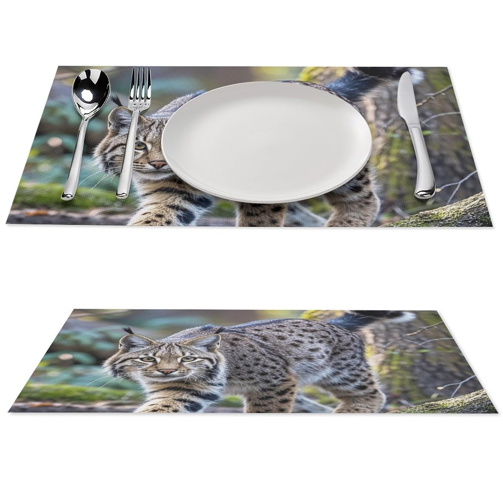 Set de table PVC Bobcat antidérapant et résistant chaleur pour restaurant