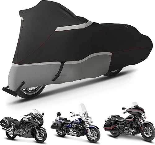 GOTRUTH Funda de motocicleta 800D impermeable para modelos Touring Harley Davidson Road King, Road Glide, Street Glide, Electra Glide, Low Rider-ST