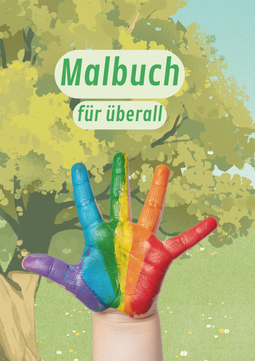 Malbuch für Kinder: Tiere, Blumen, Autos zum ausmalen für Kinder