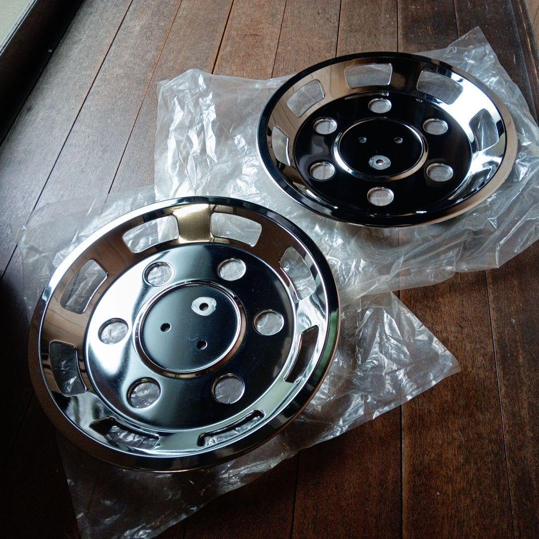 Amazon.co.jp: 直径375 当時物 キャンター ホイールキャップ デコトラ