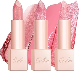 Oulac Juego de 3 lápices labiales color rosa ...