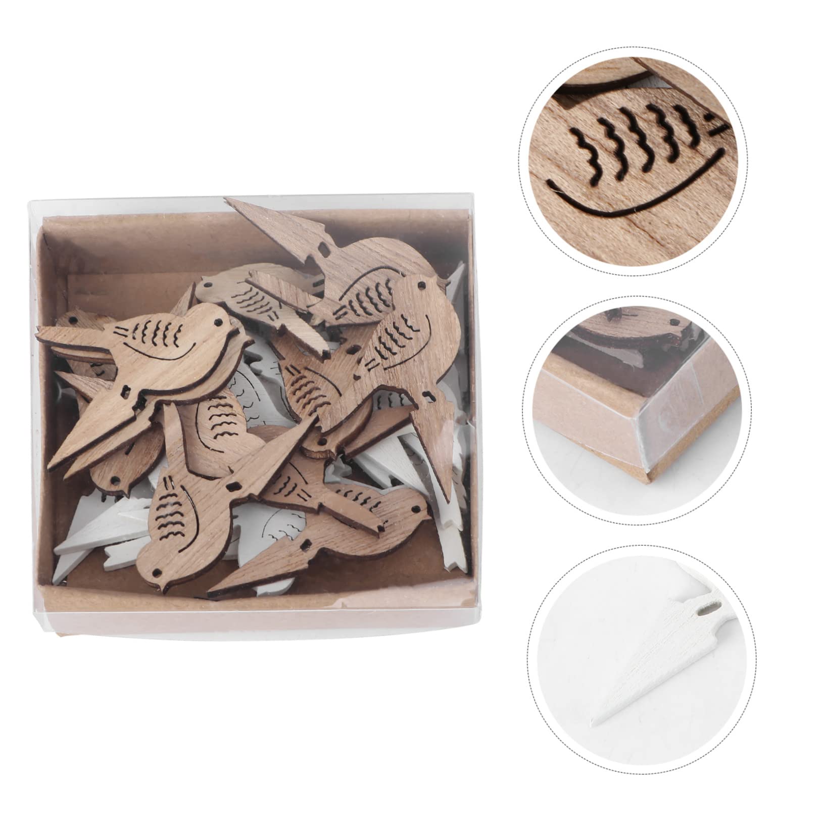 Abaodam 216pezzi Decorazioni Legno Per Pasqua Fette Decorative Con Motivi Cartoon Per Feste Primaverili e Progetti Per Creare Atmosfere Accoglienti e Festose