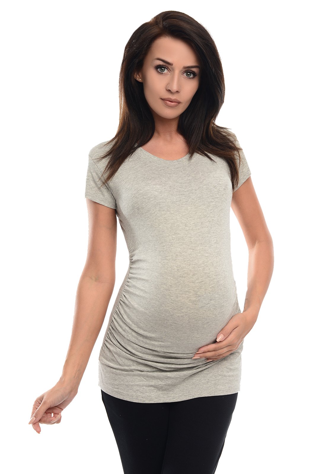 Purpless Maternity Plain Top Pregnancy T-Shirt Tee for Pregnant Women 5010 — view 23