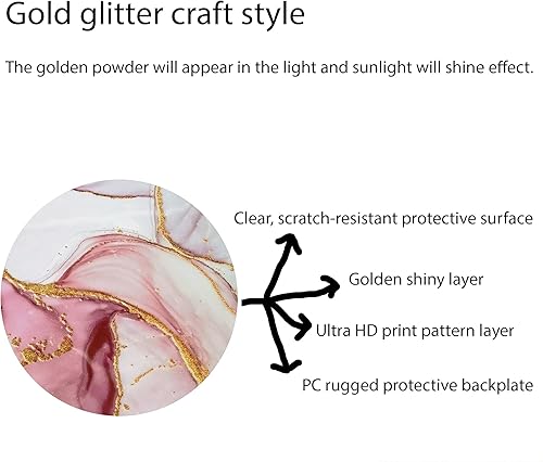 Miniatura 2 de Orbic Joy - Funda compatible con Orbic Joy 4G, Verizon Prepaid RC608L, policarbonato duro + silicona suave, soporte de anillo de metal 360, efecto