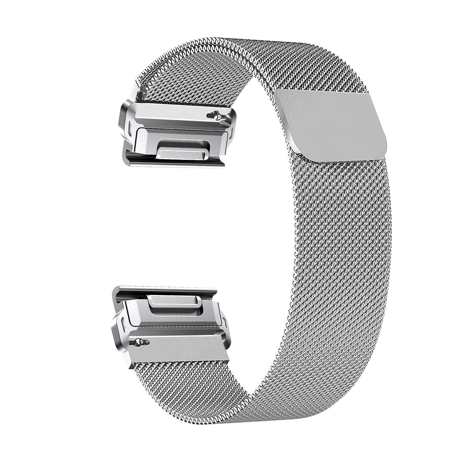 ZoRollQuickFit Bracelet Compatible with Garmin, Stainless Steel Replacement Strap Mesh Metal Watch Strap Compatible with Garmin
