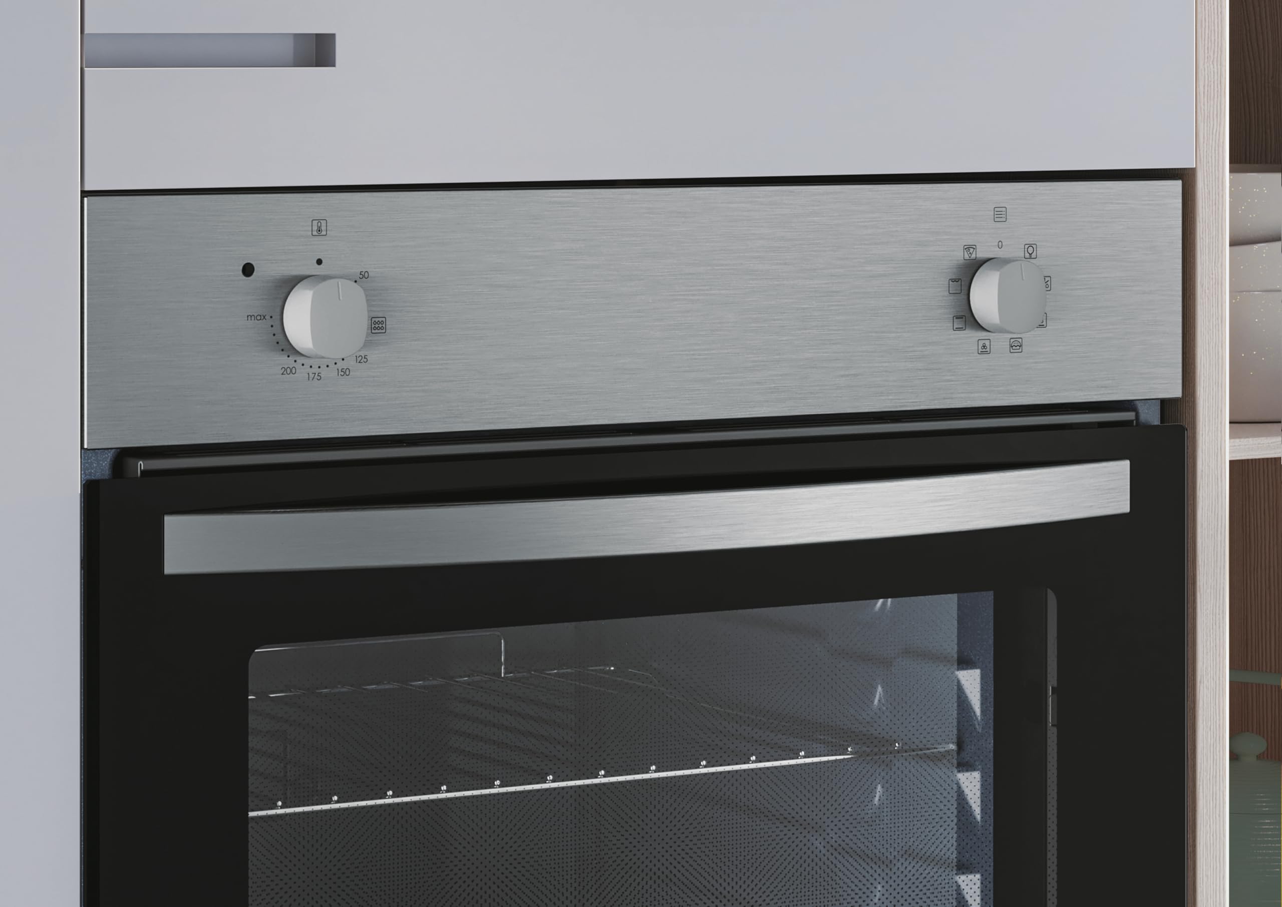 Candy FIDC X100IT Forno Elettrico Convenzionale, 70L, Classe A, Inox, 4 Funzioni, 59,5 x 59,5 x 56,8 cm