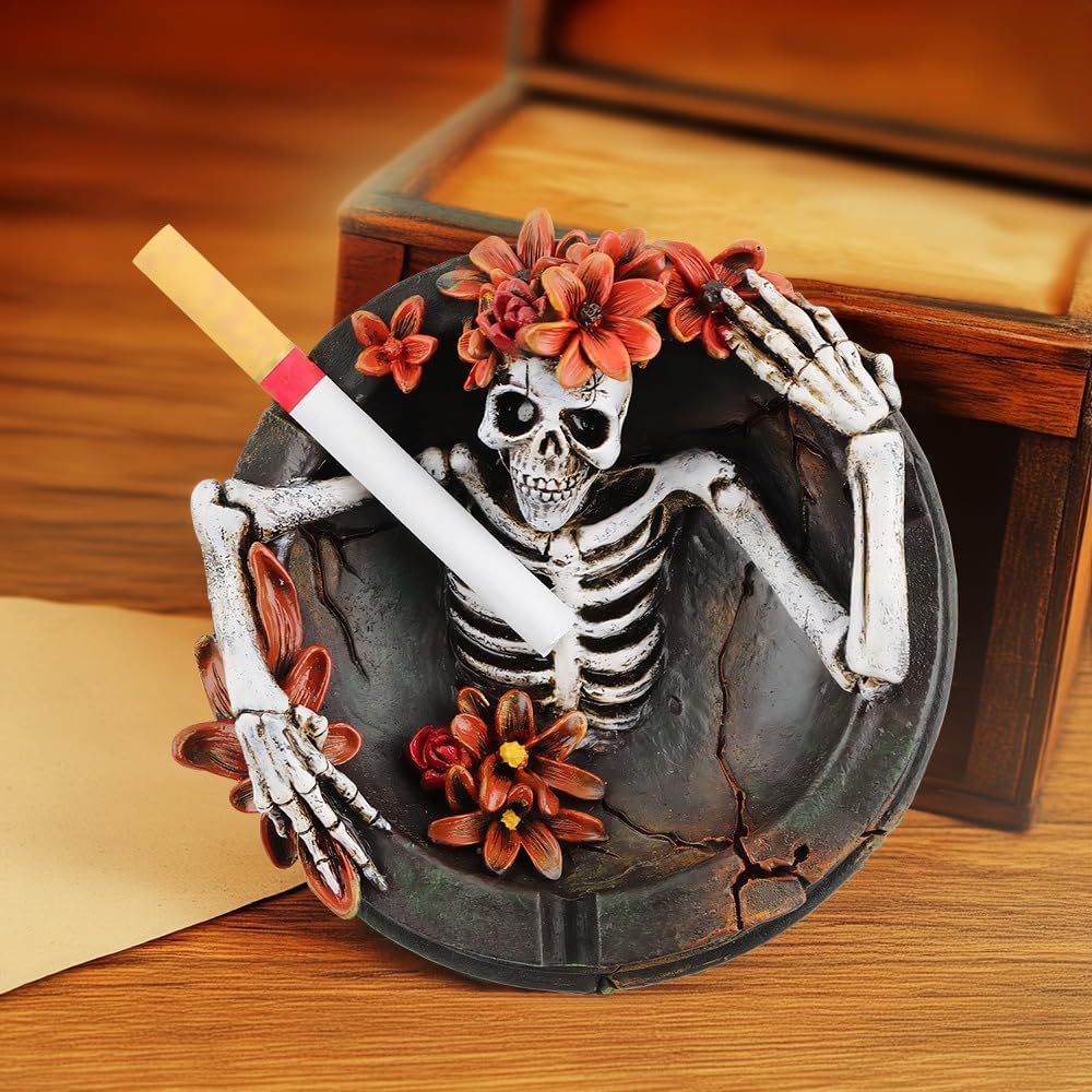 スカル灰皿、スケルトンバスタブ灰皿、スケルトンスタイル灰皿樹脂