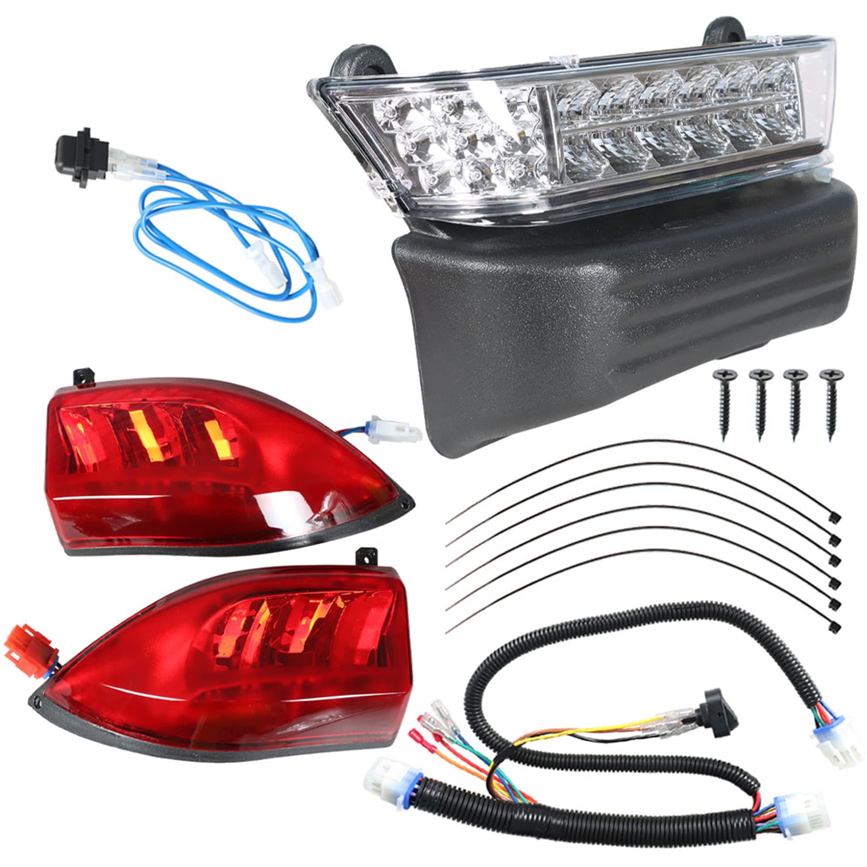 YSMN LED Headlight Tail Light with Turn Signal Replacement for Club Car
