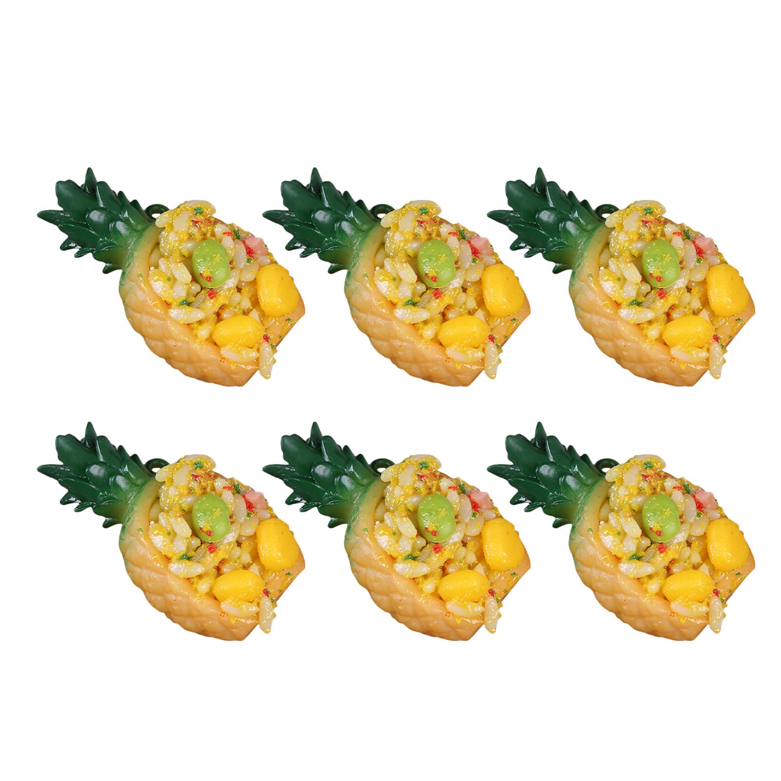 Buxuaaaa Edamame Corn 02 Simulation Pineapple Fried Rice Model Realistic Artificial Pineapple Fried Rice Model For Kitchen Display, Photo Props Food Simulations