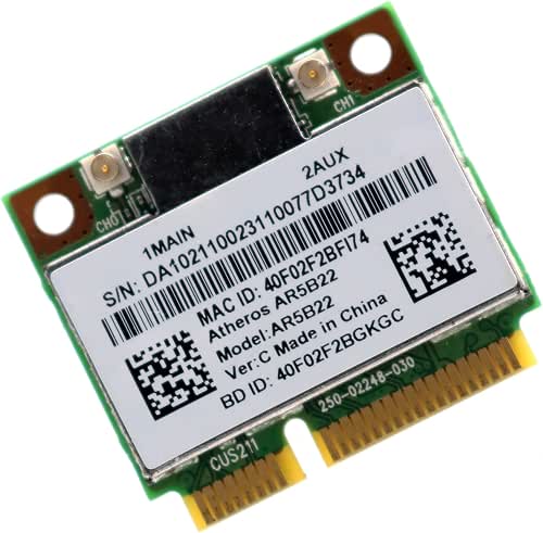 Deal4GO AR5B22 Half Mini PCie Card WiFi Combo Adapter Dual