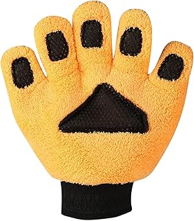 洗車ミット - ベアポーファーコーラルフリース五本指洗車ミット,オート ダスティング グローブ 車 用 ほこり 取り | 男性用 女性用 トラック用 SUV用 自動車外装用 家庭用 キッチン用 食器洗い用 自動車用