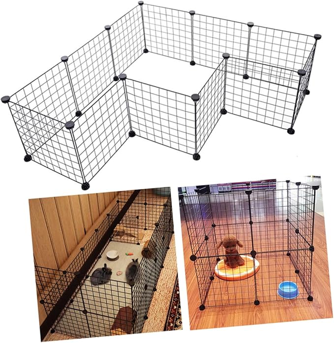 BUGUUYO 10 Pieces Iron Cage Dog Crate Rabbit Cage Pet