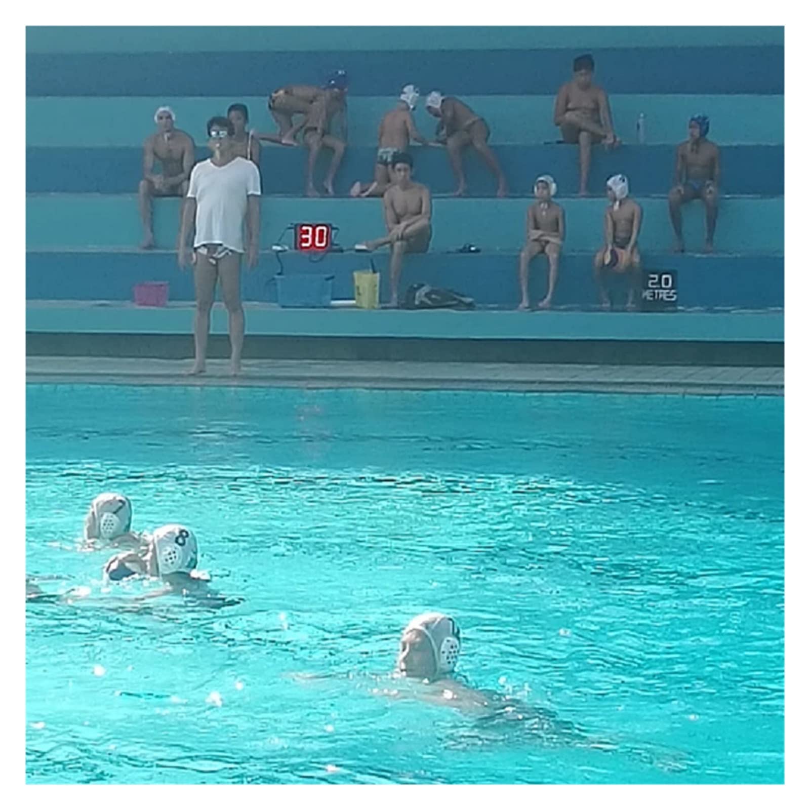 Cyfrowa elektroniczna deska rozdzielcza LED, multisportowa deska rozdzielcza wewnątrz/na zewnątrz, Waterpolo 30 sekund trening, zegar strzelecki, deska rozdzielcza, sprzęt do gry w piłkę
