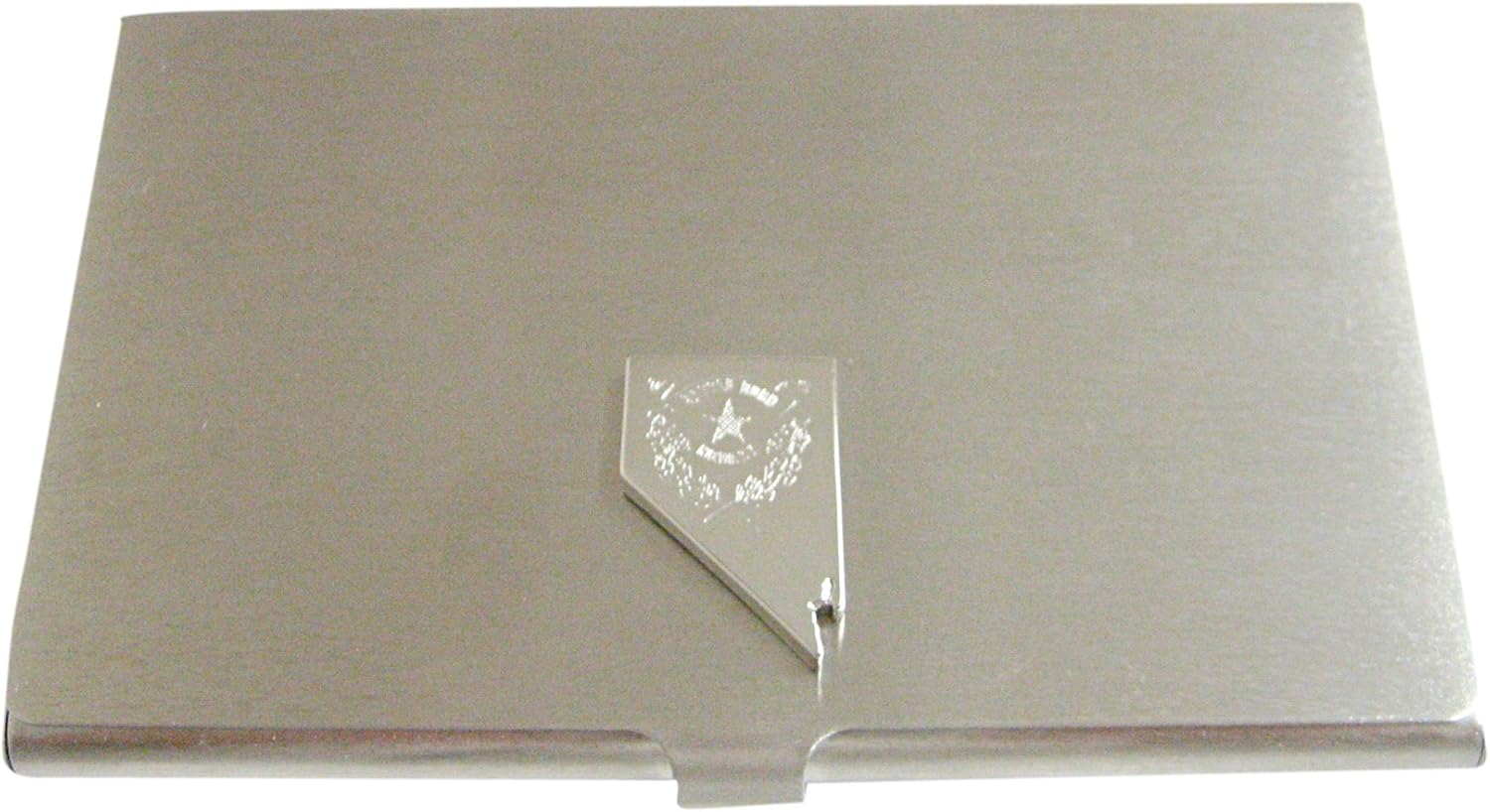 Nevada State Map Shape and Flag Design Business Card Holder