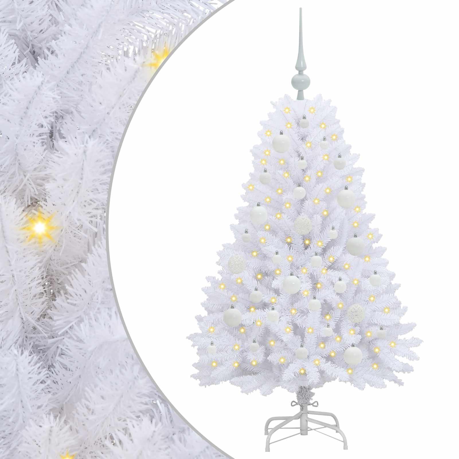 Tidyard Árbol de Navidad Artificial LED - Cono Moderno, 8 Modos de Iluminación, Resistente, 120cm, Interior/Exterior Modelo YFXQY-3426579ES