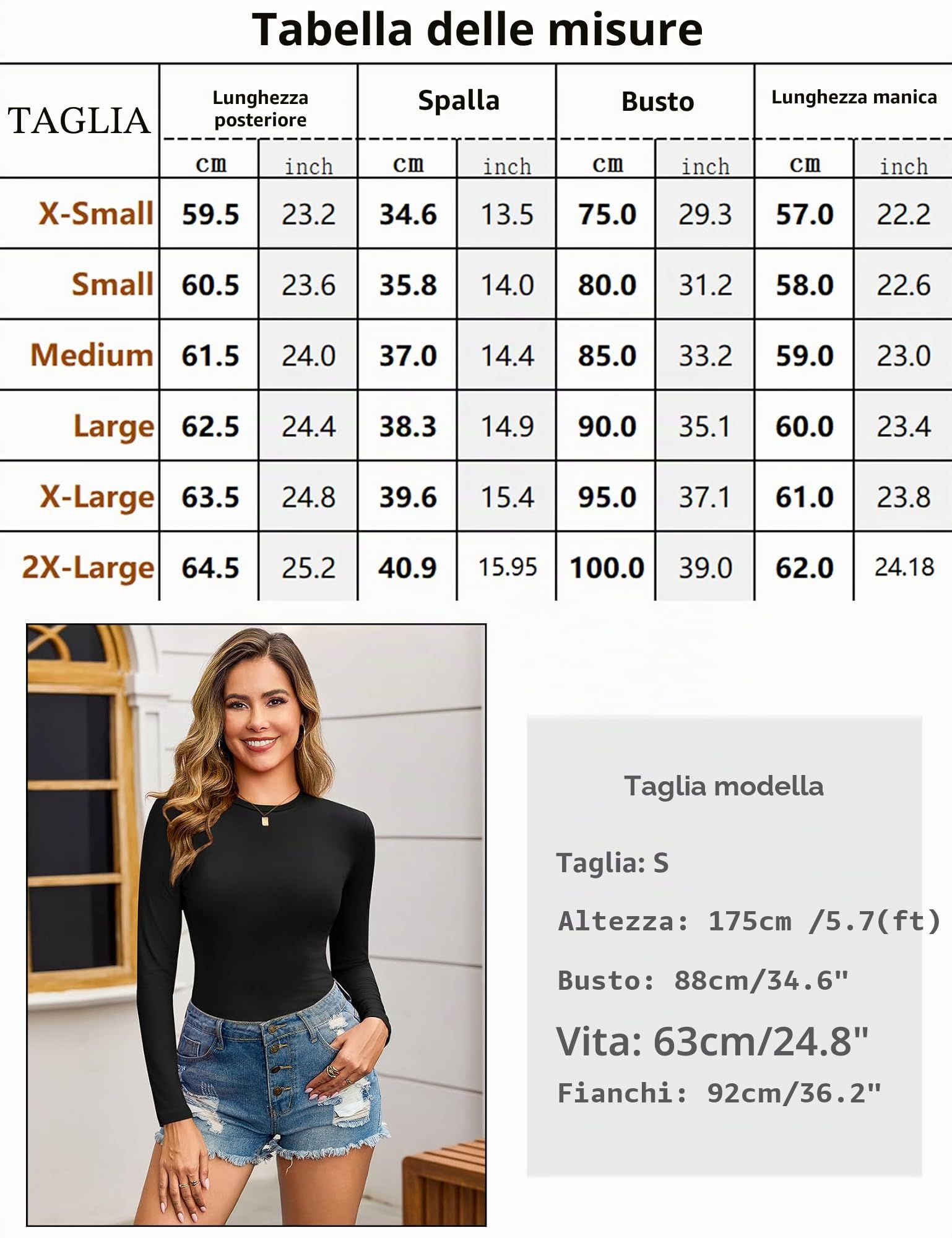Aottori Confezione da 3 Maglia Donna Manica Lunga Girocollo Slim Fit | Maglietta Elegante, Aderente, Basic Tops, Intimo Traspirante Elasticizzato Sottogiacca, Tinta Unita Casual