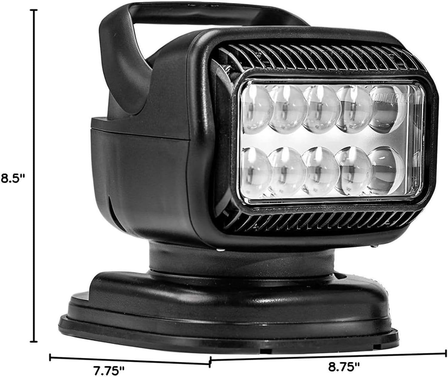GO Light 79514GT LED Portable Spotlight | Magnetic Mount Work Light with Wireless Remote | Black Weatherproof LED for Trucks, Boats, Off-Road & Outdoor Use