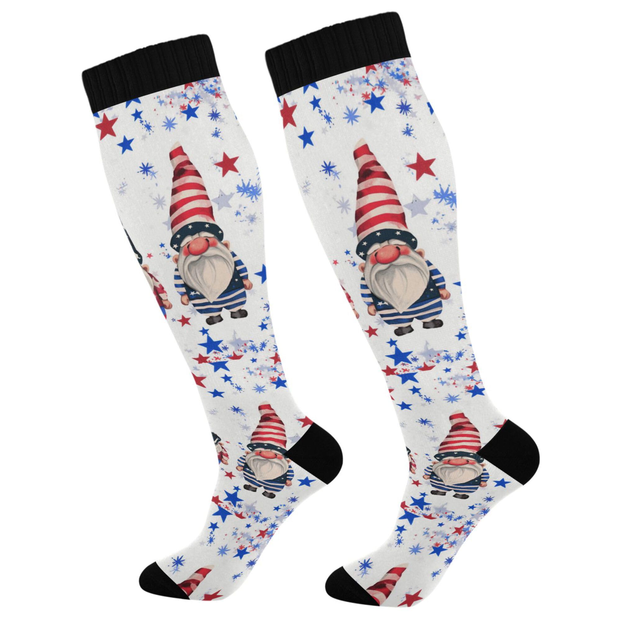 Compression Socks for Men and Women Knee High Socks Support for Athletic Sport Running Hiking Cycling Fitnes