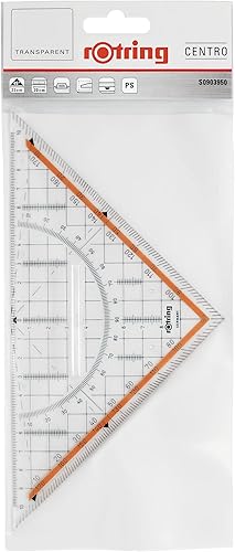 Miniatura 2 de Rotring Centro Large Geometría Set Cuadrado con Mango 9.1 in