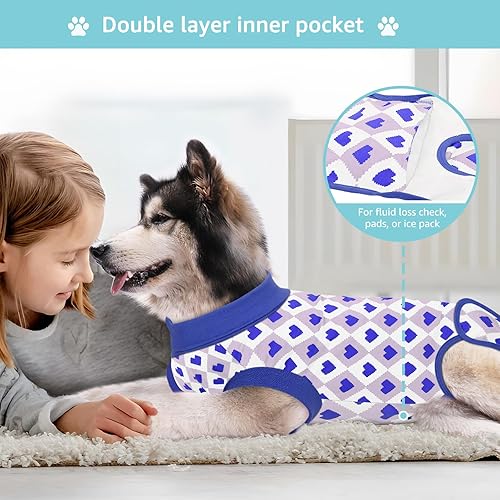 Miniatura 96 de Traje de cirugía para perros pequeños, esterilización femenina, traje profesional de recuperación para perros después de la esterilización, traje 2