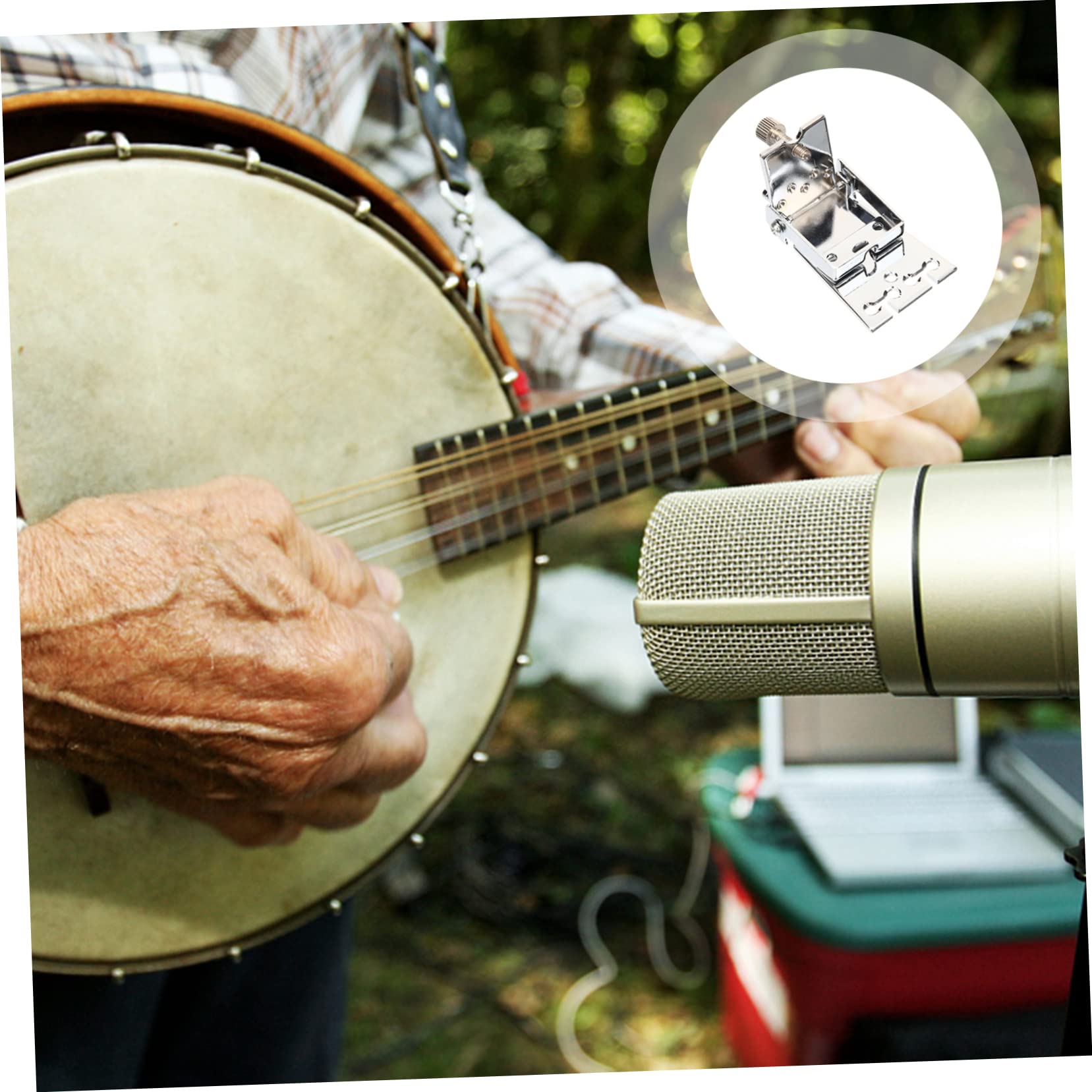 TOYANDONA 3kawałki Metalowy Korpus Strunowy Do Banjo String Akcesoria Do Wymiany Prosta Instalacja Wydobywa Czyste Dźwięki Wysoka Estetyka