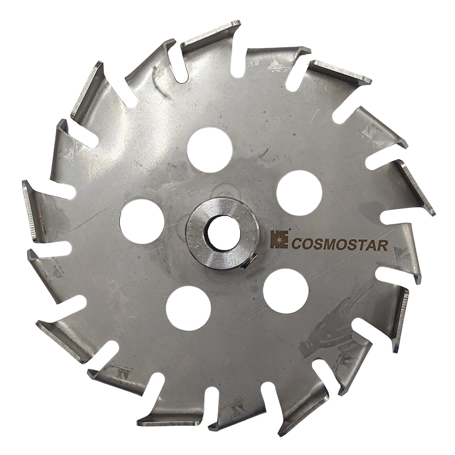 Cosmostar Stainless Steel G14 Gear Type Mixing Blade, OD: 5.5 Inchs /14 cm, Works for Shaft Rod 0.47 inch/12mm. (G14S12)