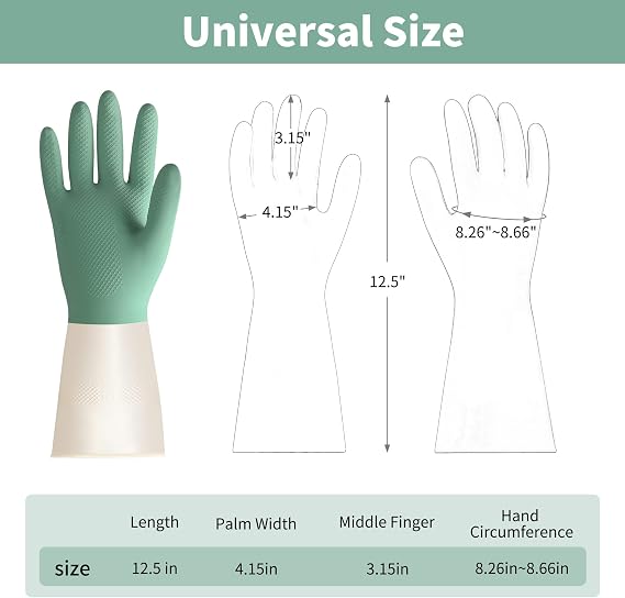 BOOMJOY Microfiber Duster & Dishwashing Gloves 3 Pairs
