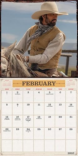 Miniatura 3 de 2026 Yellowstone From the Bunkhouse Wall Calendar