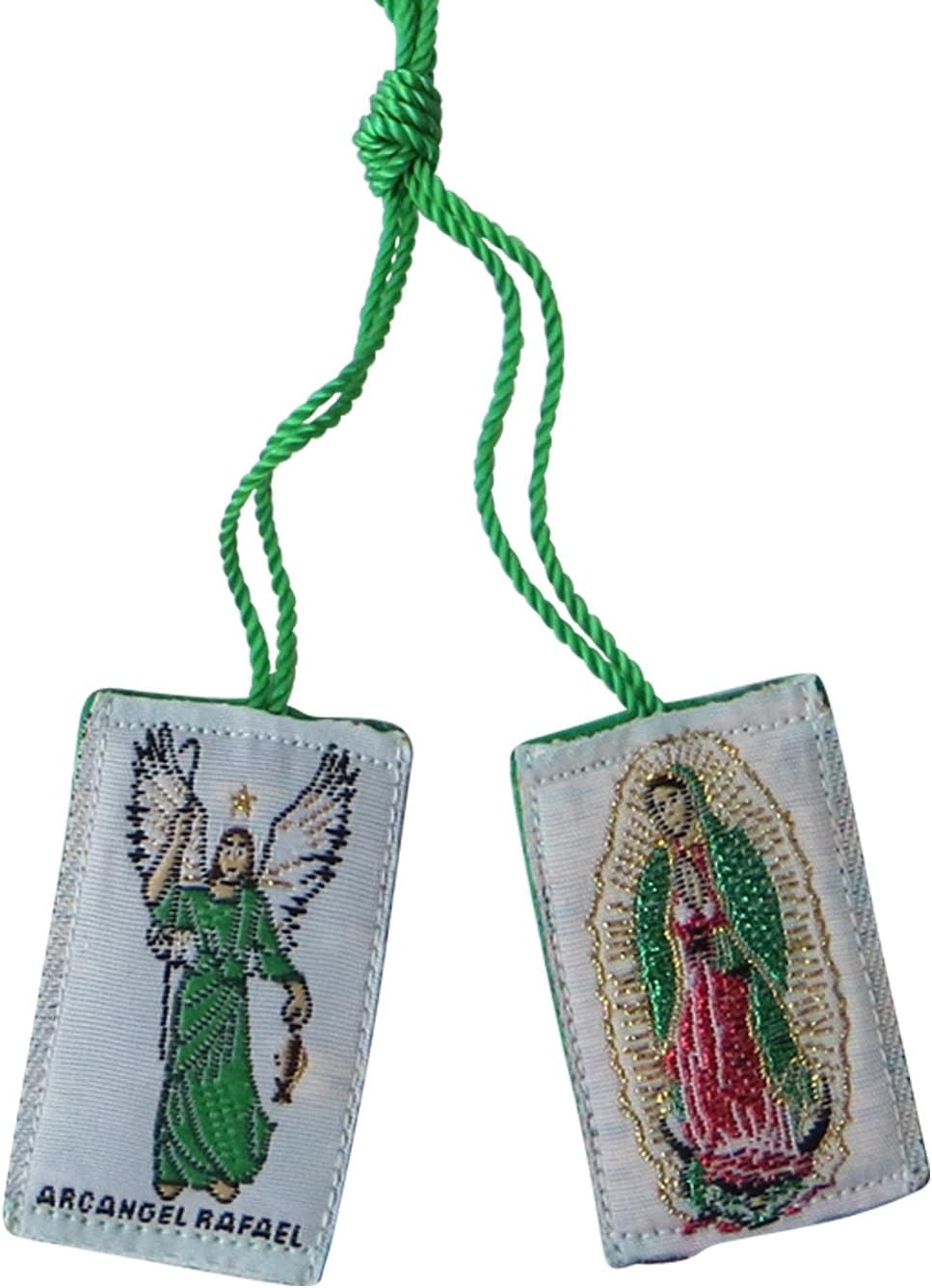 Angelitos de Mexico Saint Raphael Archangel Angel Green Scapular Escapulario San Rafael