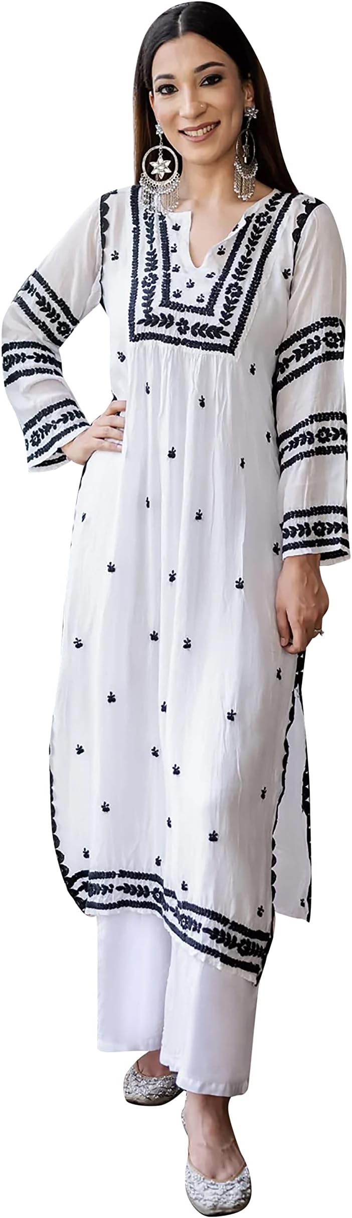 Indian Kurti for Womens With Pant | Printed Rayon Dress Kurtis Kurta For Women Tops Tunics