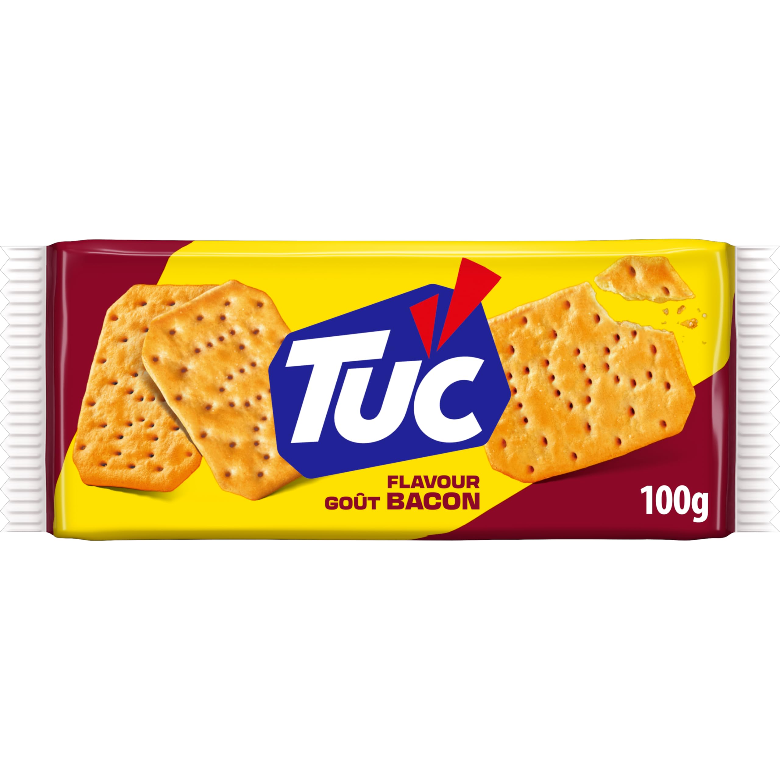 Tuc Original, Gusto Bacon, Cotto al Forno con Grano 100% Italiano, 24x100g